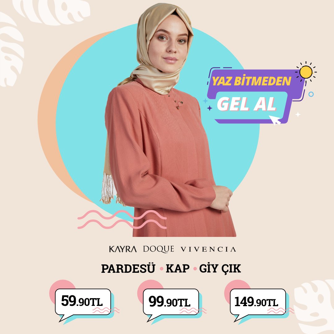 Pardesü, Kap ve Giy-Çık modellerinde süper avantajlı fiyatlar e-tesettur.com.tr’de 🔥

Yaz bitmeden gel al, fırsatları kaçırma 🛒
bit.ly/3g2TaHR
#etesettur #indirim #discount #tesetturgiyim #hijab #tesetturmodası