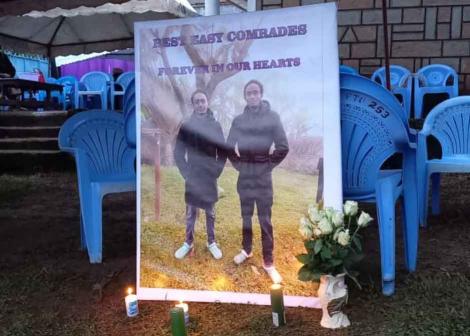 HakiAfrica's tweet photo. We stand in solidarity with the family of the two siblings and demand #JusticeForKianjokomaBrothers

Even as we lay to rest Benson and Emmanuel, we sadly note that this is not the first death arising from police enforcement of #Covid_19 measures. 

End police excesses! https://t.co/dXyBiECS1a