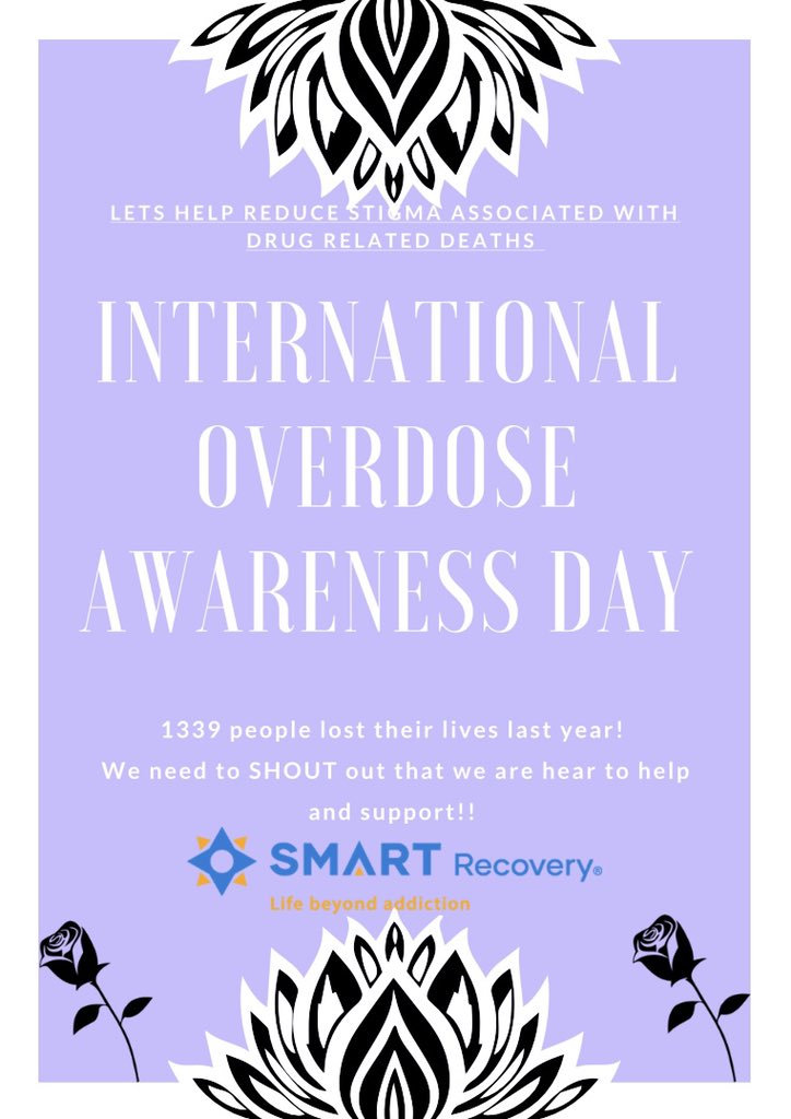 smart_central's tweet photo. UK SMART Recovery are very proud to announce we will be holding a special ceremony to show our support #InternationalOverdoseAwarenessDay on 31st August 2021 💙
We will announce the location in due course.
#makerecoveryvisable #lifebeyondaddiction #PowerofChoice #getinvolved https://t.co/Qhq8VooaGq