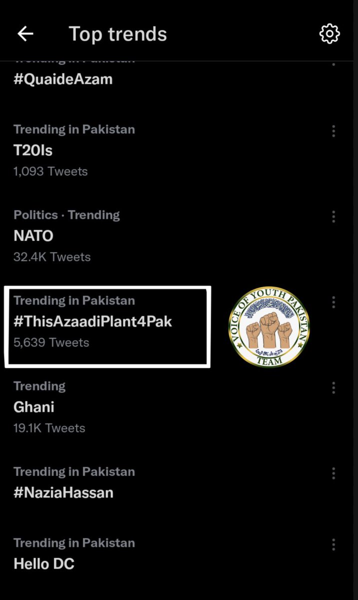 VOYP_Official's tweet photo. Weldone 👏👏👏
Team Voice Of Youth Pakistan
Hashtag on panel in 10 Min

#ThisAzaadiPlant4Pak 
@VOYP_Official https://t.co/V5ifxDDS0d