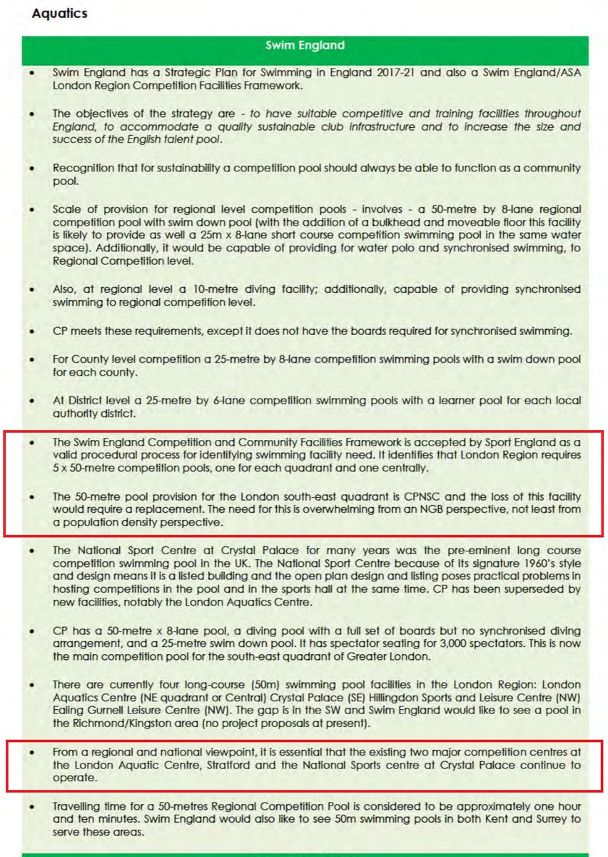 CPSP2020's tweet image. 5⃣ x 50m pools needed in London, &amp;amp;
📢“it is essential that the two existing two major competition centres at London Aquatic Centre, Stratford and the National Sports Centre at Crystal Palace continue to operate.”

URGENT mitigation measures needed if CPNSC pools closed for YEARS.