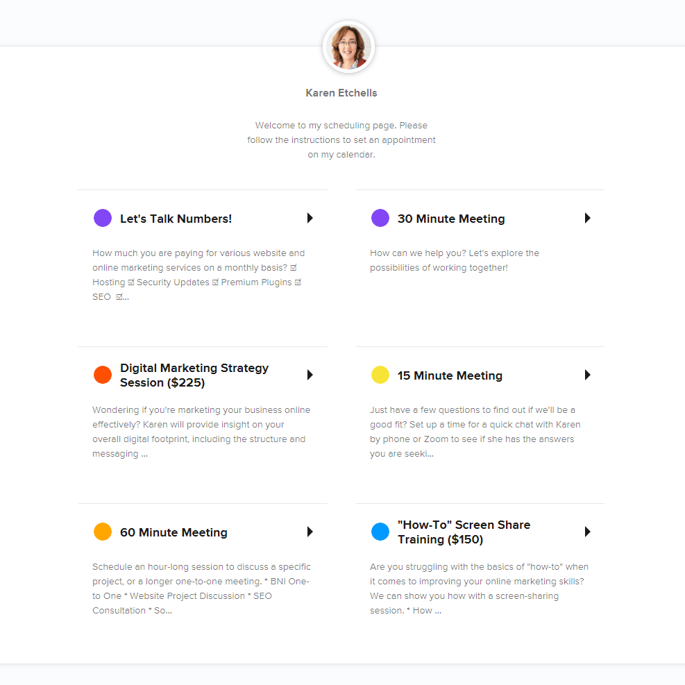 InnovastLLC's tweet image. Do you have questions about inviting clients to set up meetings with you on your website?

👉🏻calendly.com/innovast

#calendarapp #websitetools #websitebuilder 
 #consultant #businesscoach #independentprofessional #bosslady