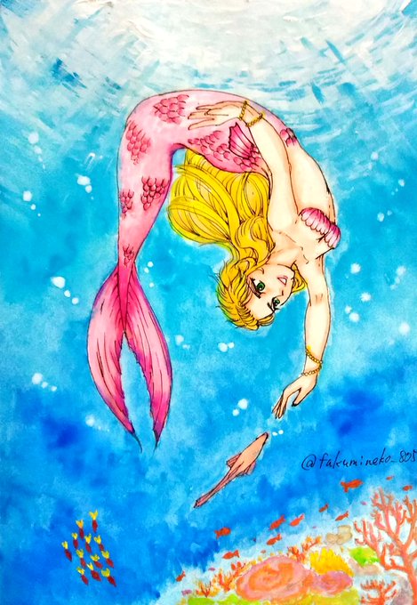 人魚のtwitterイラスト検索結果