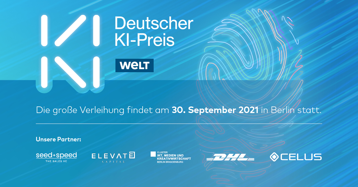 We at <a href="/seedandspeed/">seedandspeed</a> are proud to be an official partner of #DeutscherKIPreis2021

Applications are still open until August 31st and our Managing Director <a href="/AlexKoelpin/">Alexander Kölpin</a> will be part of the Jury.

You can find more information here: welt.de/wirtschaft/deu…