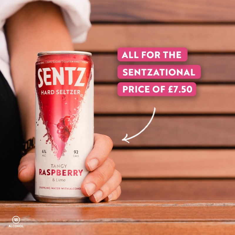 SentzDrinks's tweet photo. Discover your new favourite drink for only £7.50 🤩

Tantalise your tastebuds with the SENTZ hard seltzer taster pack, featuring 3 premium fruit flavours:

🔴 Tangy Raspberry &amp; Lime
🟢 Sweet Melon &amp; Mint
🟠 Spiced Orange &amp; Ginger

/ 4% ABV / 92 cals a can /
⁠
Shop today!