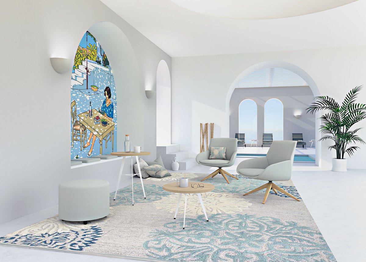 pCon_solutions's tweet image. In the mood for a holiday? Juan Ramón Candela Guillem and Andrea González Verdú from Actiu have created a suitable rendering for this purpose with our pCon.planner. It&apos;s easy to imagine yourself relaxing on a Greek island.
#pCon #pConplanner #holidayfeeling