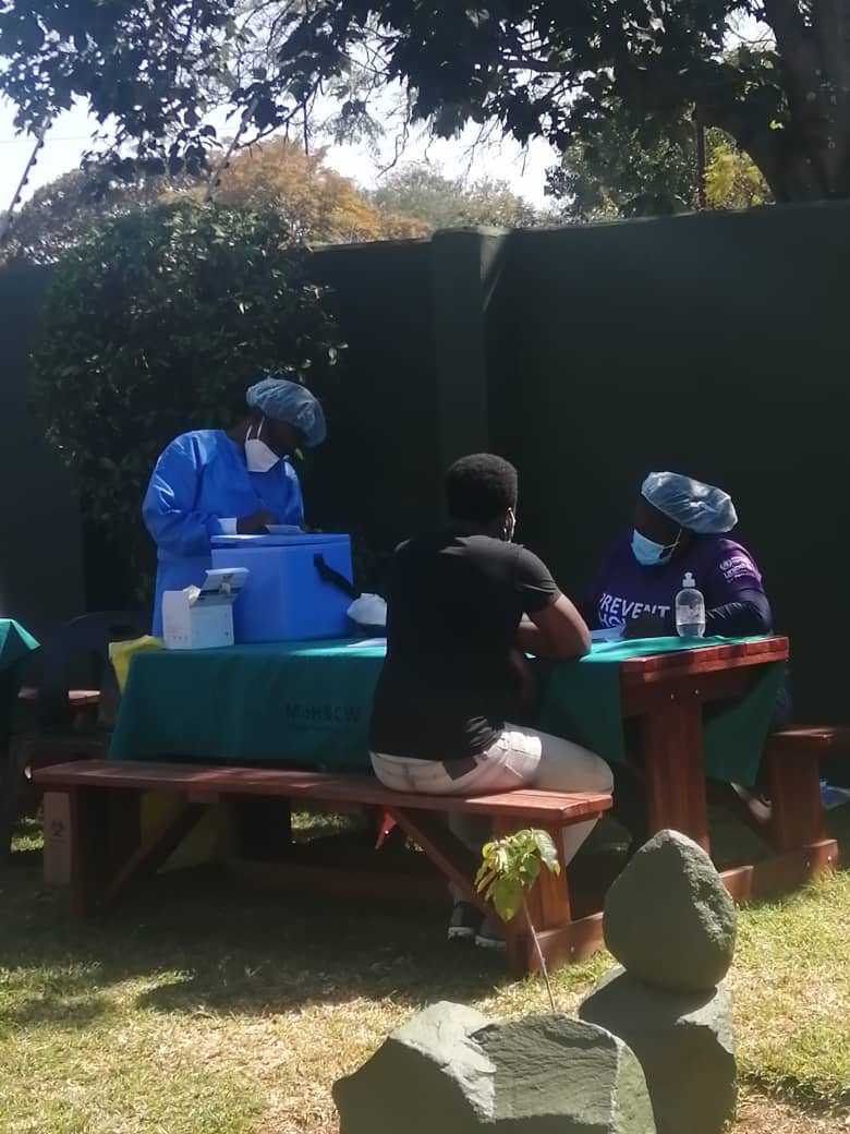 galzinf's tweet photo. #GALZ Hre conducted its 2nd Vaccination day. 55 received the 1st dose &amp; 68 the 2nd dose. Appreciation for the team that worked tirelessly &amp; our community members for coming in their numbers! To ensure you don't miss member updates, hit up the hotline on app 0772210836 https://t.co/c4cXFGhbEV