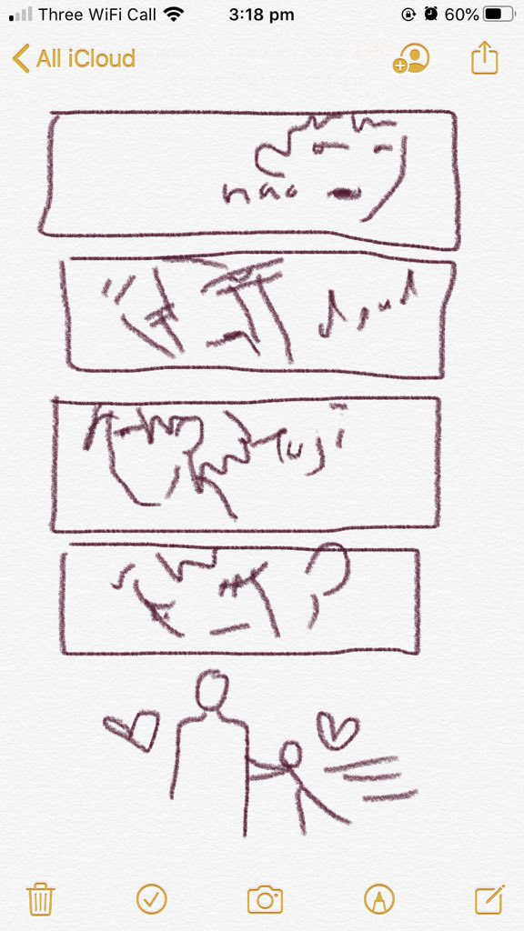Ya so basically i put my sketches in notes app for me to draw later 