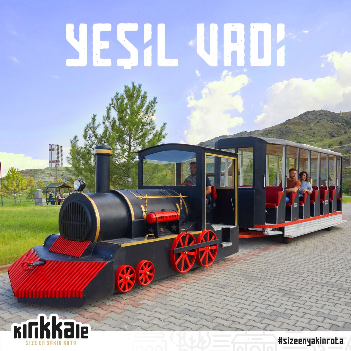 Yeşil Vadi'de eğlence zamanı 🚂 

Açık havada keyifli vakit geçireceğiniz eğlence, spor ve piknik alanları, bisiklet yolları, kafeleri ile Yeşil Vadi hafta sonu etkinliklerinin favorisi 💫

#YeşilVadi #SizeEnYakın #Rota