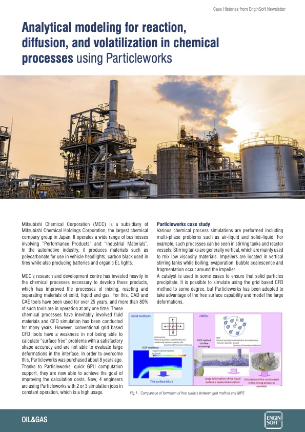 👀Take a look at this case study to see how Mitsubishi Chemical Corporation used Particleworks to assist with analytical modelling for reaction, diffusion, and volatilisation in chemical processes.

✏️Let us know if you want a full copy of the case study in the comments below ⬇️