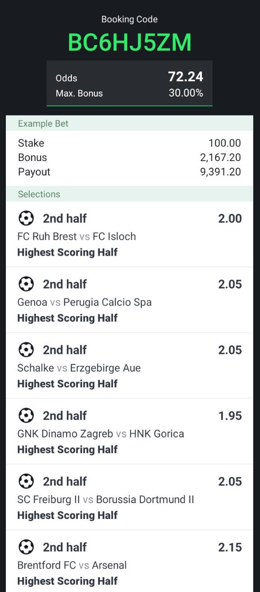 Daily_booom's tweet image. Sportybet Lovers
55odds &amp;amp; 72odds 
Edited to 20odds👉BC6HJAHN
Gamble Responsibly 🔞
Get on sportyBet
Via this link bit.ly/2EHgE54
@sportingking365