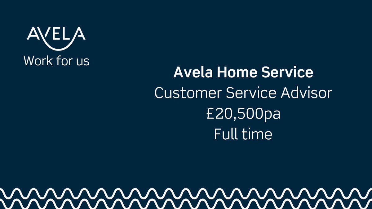 AvelaServices's tweet photo. We're recruiting! Working within the Contact Centre at Avela Home Service, you will be responsible for delivering a high quality, professional and responsive front-line customer focussed service relating to property repairs and maintenance. https://t.co/CPEmPc5GDB https://t.co/e4y5d9mKS6