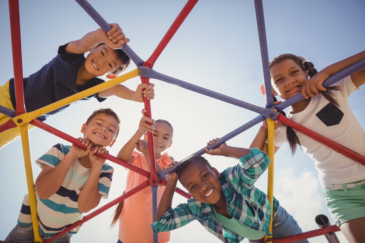 Children are 2–3 times more physically active when outdoors than when indoors: they move more, sit less and play for longer. Make the most of local #playgrounds where kids can play freely & for free this #SummerOfPlay: bit.ly/3fZToj1 
#PlayMustStay #ChildrenAtTheHeart