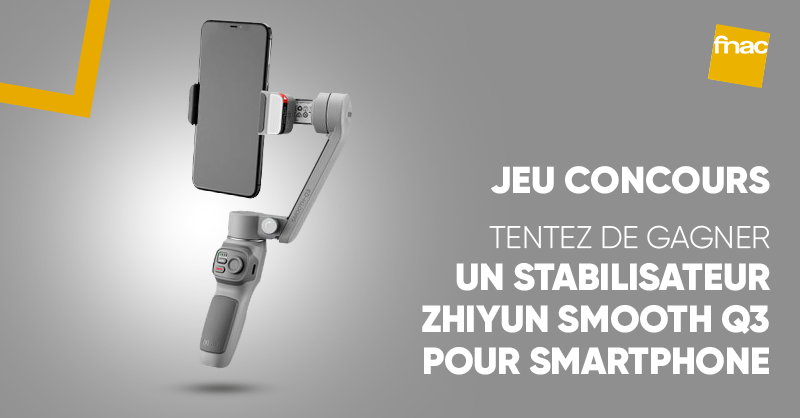 Fnac's tweet photo. JEU CONCOURS 🟡|Illuminez pour créer ! Tentez de gagner un stabilisateur Zhiyun Smooth Q3 pour smartphone. 🥰 Pour participer : RT + Follow @Fnac. Bonne chance. 🍀https://t.co/t6reHaDRSJ

Fin du jeu : le 18/08 à 23H59 https://t.co/gLYpTTTctp