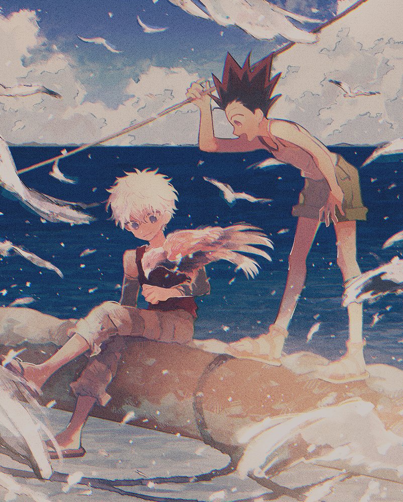 「ゴンとキルア #hxh 」|めとろ🌷のイラスト