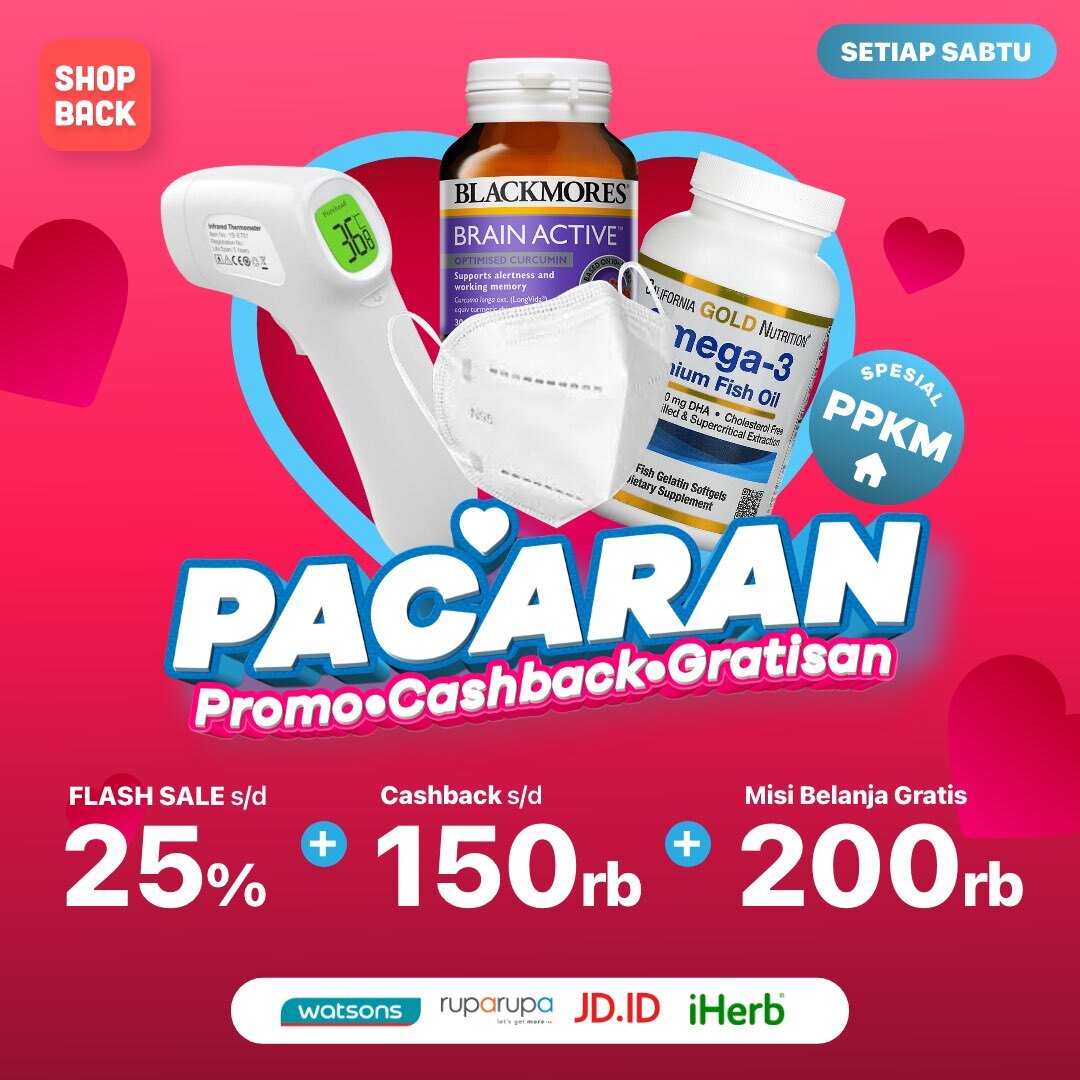 ShopBackID's tweet photo. Gara-gara COVID-19 katanya jadi banyak yang jarang ketemuan sama pacarnya yah. Mimin juga jarang ketemuan sama pacar, tapi tiap Sabtu mimin rutin pacaran sama promo-promonya ShopBack! Nih liat deh 👇🏼
#ShopBack #MulaidariShopBack #promocashback https://t.co/fIqBDKPEyp