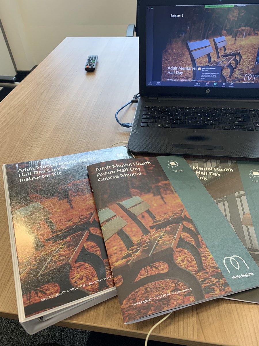 KateJSeddon's tweet image. Continuing my MHFA Instructor journey to be able to deliver the Adult Half Day Aware following this mornings CPD session @MHFAEngland @yourseddon  #mentalhealth