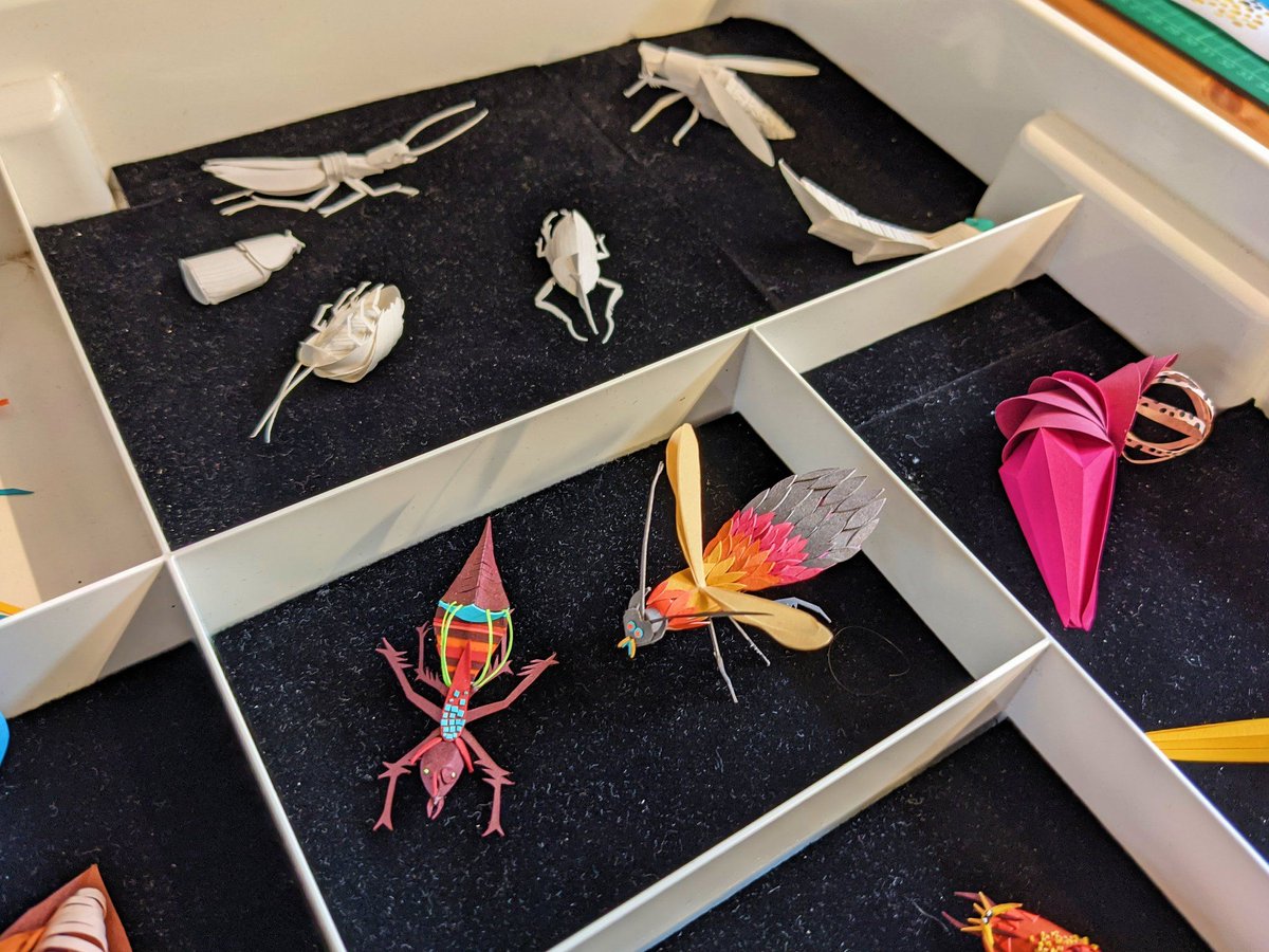 SheffieldGuild's tweet photo. L A Y E R S ~ a new collection of work by #SheffieldCreativeGuild member @ZoeGendersArt, is on show until the end of the month at @ArtcadeG. Featuring murals, installations and intricate paper insects  🐜 https://t.co/2CfpdZSotv