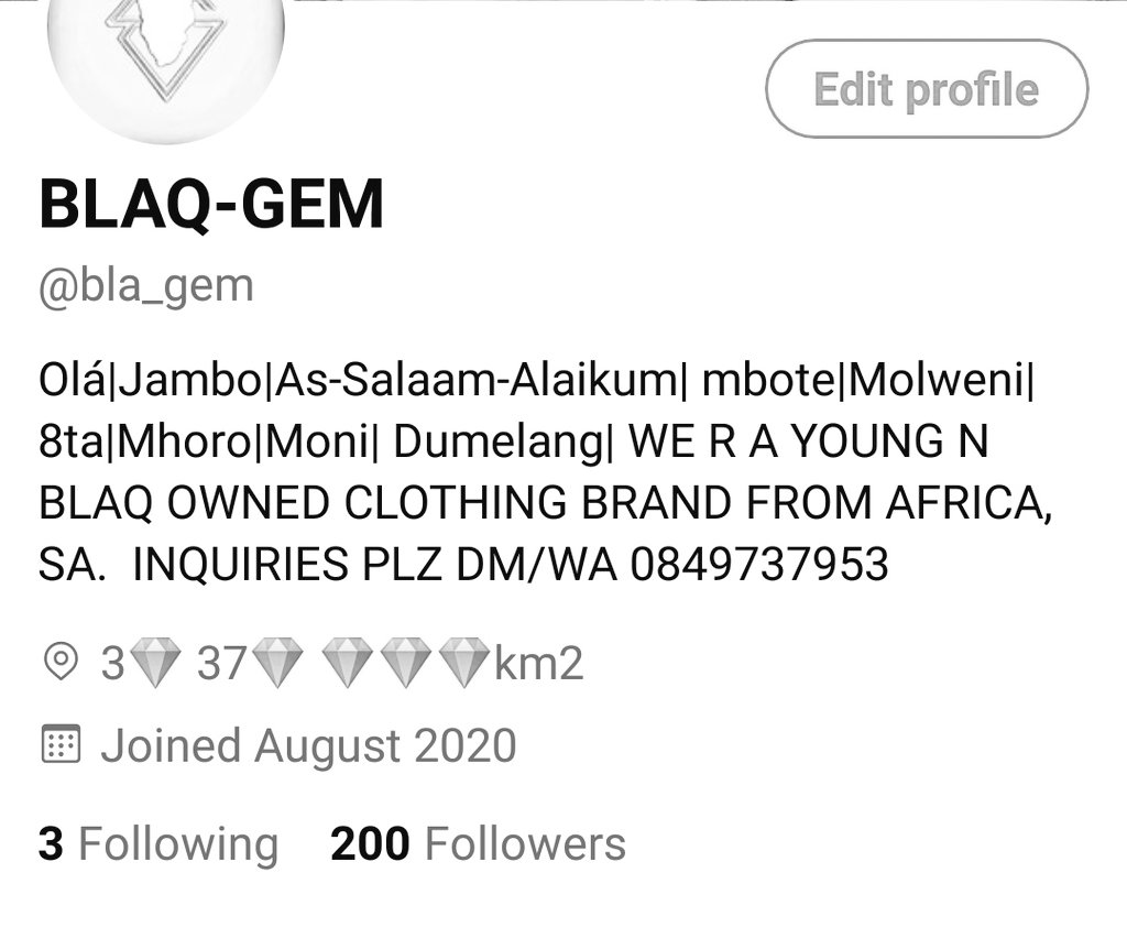blaqgem_za's tweet photo. 3 PRIZES WORTH R1000 EACH LOADING F💎M

PLEASE FOLLOW @BLA_GEM FOR MORE INFO 

&amp; #BLAQGEM200 https://t.co/esVrvzrgyW