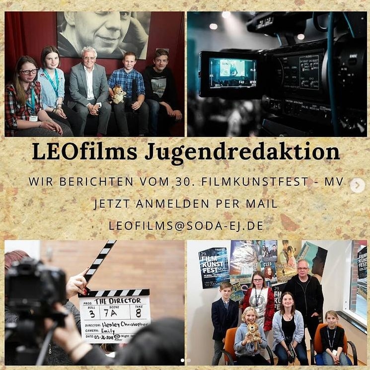 Es geht wieder los! Filme schauen, Kritiken aufnehmen und tolle Filmamacher kennenlernen!
30. <a href="/FilmkunstfestMV/">FILMKUNSTFEST MV</a> startet am 31.08 bis zum 05.09. Meldet euch an, für die LEOfilms Redaktion! 😀✌️