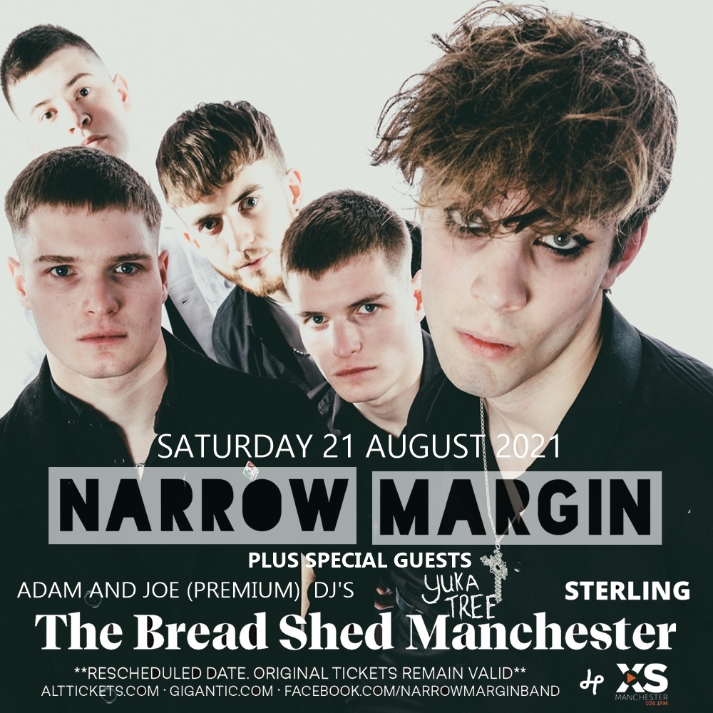 NARROW MARGIN (@narrowmarginmcr) on Twitter photo 💥REMINDER💥Our show <a href="/TheBreadShedMcr/">TheBreadShed</a> is happening a week on SATURDAY - 21st AUGUST
Last few are tickets are here: alttickets.com/narrow-margin-…
Special Guests:
DJ's: <a href="/AdsBrown/">Adam Brown</a> & <a href="/RadioJoeM/">lovely joe</a>
and <a href="/yukatreeband/">YUKA TREE</a> & <a href="/_Sterling_band_/">Sterling</a> 💥REMINDER💥Our show <a href="/TheBreadShedMcr/">TheBreadShed</a> is happening a week on SATURDAY - 21st AUGUST
Last few are tickets are here: alttickets.com/narrow-margin-…
Special Guests:
DJ's: <a href="/AdsBrown/">Adam Brown</a> & <a href="/RadioJoeM/">lovely joe</a>
and <a href="/yukatreeband/">YUKA TREE</a> & <a href="/_Sterling_band_/">Sterling</a>