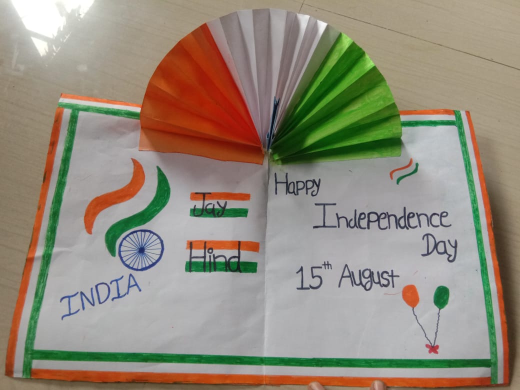 TKhamgaon's tweet photo. Greeting Cards on 75th Independence Day by cadets of 13 Mah Bn https://t.co/ybWZkKwaPJ