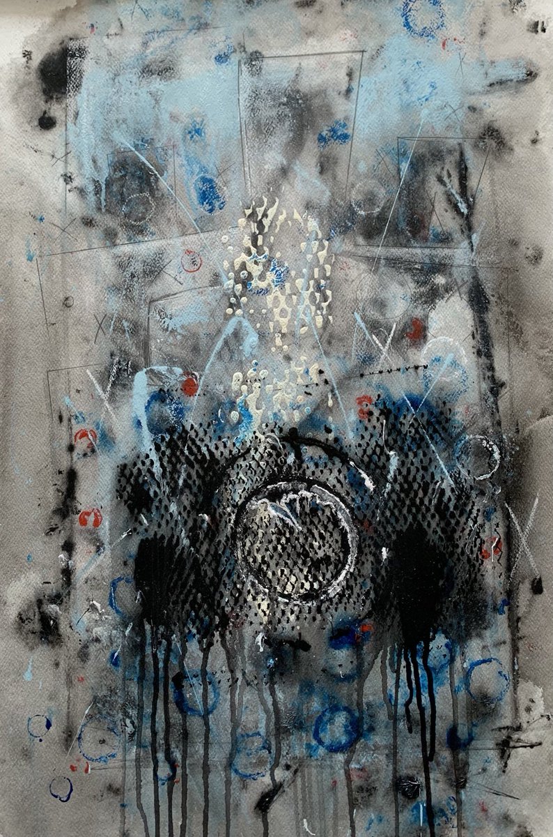 One of 5 paintings of mine on the theme PLASTIC and pollution, opens tomorrow in Uig, West Lewis, Scotland.