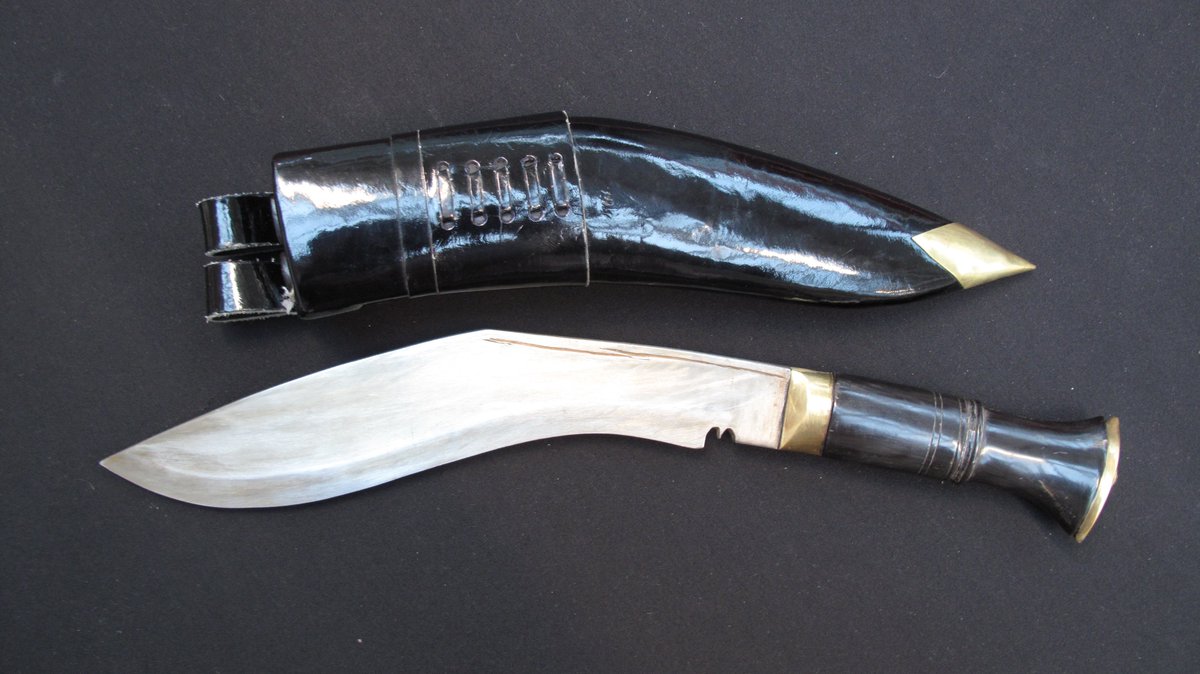 New in the Museum

Many thanks to Sgt (SI) Sanju Kerung RAPTC who donated his kukri to the Museum. Sgt Kerung transferred into the RAPTC from RGR in February 2021, believed to be the first #Gurkha to directly transfer from that Regiment since its inception in 1994. 
<a href="/GurkhaMuseum/">The Gurkha Museum Trust</a>