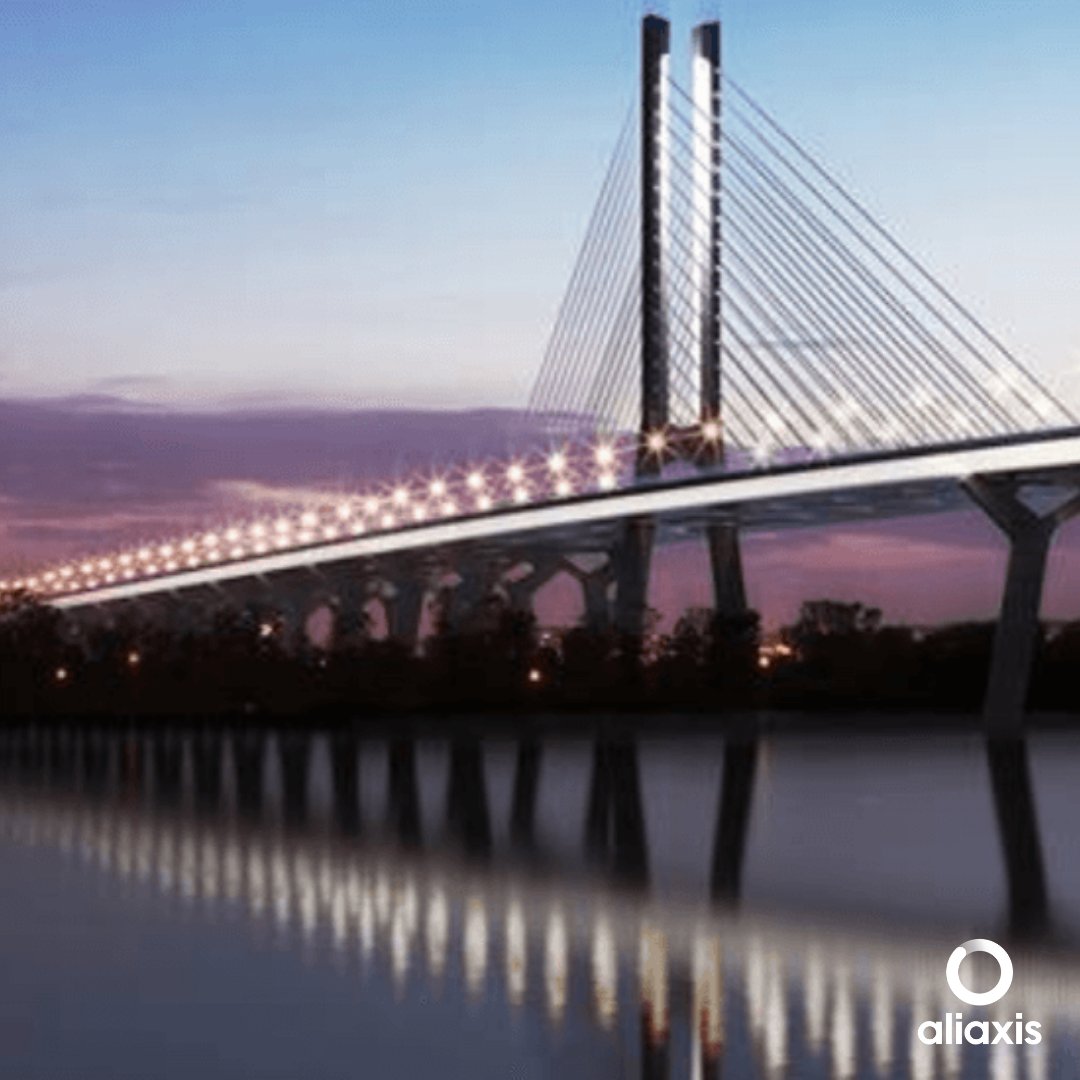 WeAreAliaxis's tweet photo. If you’re traveling through Montreal, Canada this summer, you might drive across the magnificent new Champlain Bridge. 

Our IPEX team provided 3.4km of pipes to ensure efficient drainage for this architectural masterpiece that carries 50 million vehicles a year.

#WeMakeLifeFlow https://t.co/hbmc9ACMsi