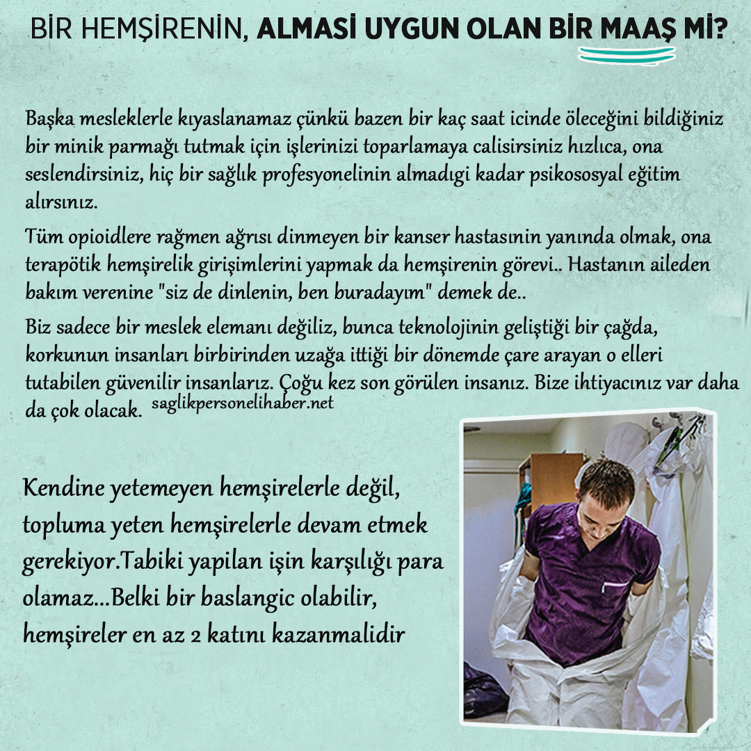 personelsaglikn's tweet photo. BİR HEMŞİRENİN ALMASI UYGUN OLAN BİR MAAŞ MI? https://t.co/RMQ3ZyfGv8