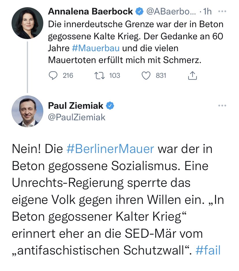 Das stimmt. Man tut sich im grün-linken Lager äußerst schwer – ich würde sogar sagen: zunehmend schwerer – die Verantwortung von Kommunisten und Sozialisten für ihre Verbrechen zu benennen.