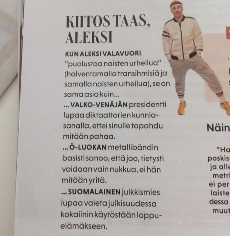 Ei...ei näin...järkyttävää  <a href="/menaiset/">Me Naiset</a> , tää täyttää kaikki koulukiusaamisen, Bullyttamisen, kunnianloukkauksen piirteet ,hyi helv...kellä on vastuu? Ei muuta kuin rikosilmoitusta tekemään <a href="/Valavuori/">Aleksi Valavuori</a> ...