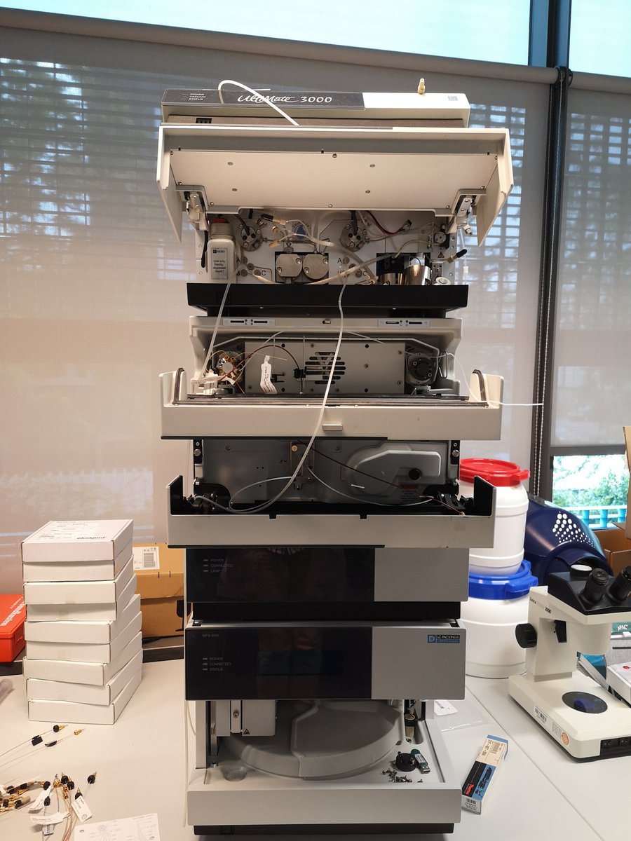 LabShevchenko's tweet photo. Excellent sustainability example from @LabShevchenko: this retired faithful nano-LC Ultimate became a donor and was used up till the last screw. Chapeau!
#Sustainability #Dionex #Thermo #LCMSMS #LabShevchenko #TeamMassSpec #massspec https://t.co/ZvQO7tV1Ej