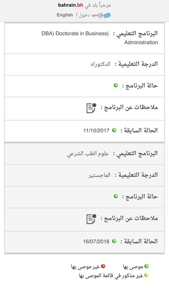 تخرّجي مؤخراً من <a href="/TeessideUni/">Teesside University</a> في #بريطانيا كان بعد تأكدي من أن برنامج الدكتوراه فيها من البرامج الموصى بها من قِبل #وزارة_التربية_والتعليم #البحرين
فاذا كنت ترغب في استكمال دراساتك العليا من الضروري جداً مراجعة قوائم الجامعات هنا bit.ly/3iGRxkM