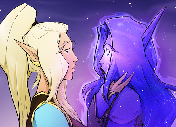 eluvianna's tweet photo. Idk maybe they all just have good hair and pointy ears? https://t.co/8VbM2xRtYJ