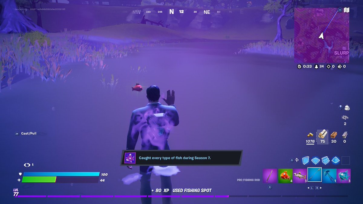 GGayming's tweet photo. Btw ya atrapé todos los peces #Fortnite https://t.co/jkfyB35qSM