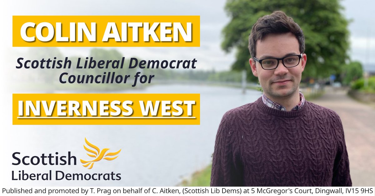 WE WON! @ColinJAitken is the newest Councillor for Inverness West! 

Huge congratulations to Colin and our fantastic team here in Inverness! 🧡