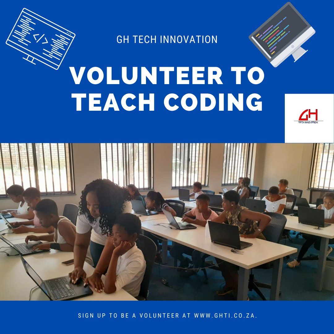 tech_ghetto's tweet photo. GH Tech Innovation is looking for gallant volunteers in different communities to help us expose coding in different communities which you think we have not touched. Our mission is to ensure that future generations will not be retrenched due to a lack of computer skills.
#GHcode https://t.co/EtZQcQjJOd