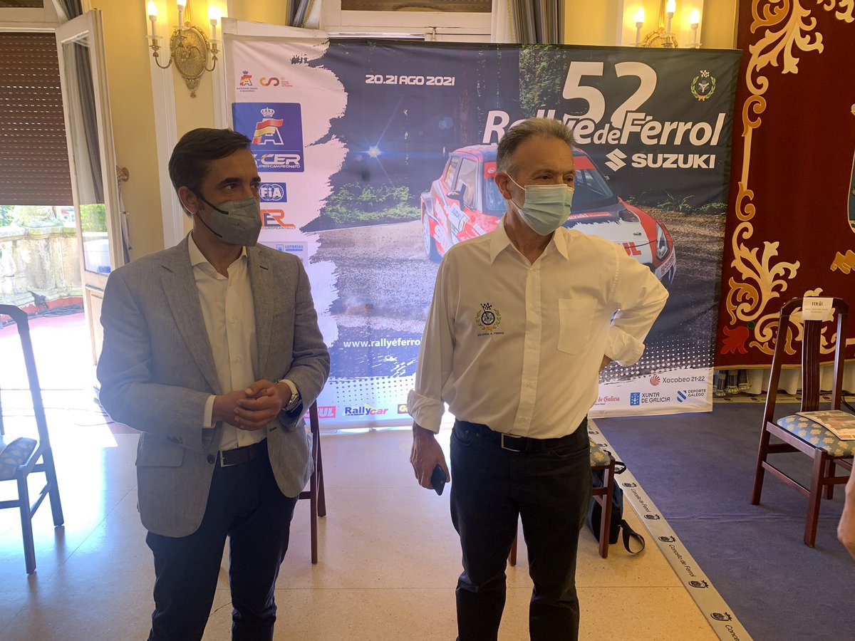 🏁🚗 Apoyando la presentación del 52 Rallye de #Ferrol que el próximo fin de semana acogerá 129 Km cronometrados a lo largo de nuestra comarca, donde los mejores pilotos darán “Gas a Fondo” para dar un buen espectáculo y llevarse la victoria en uno de los rallyes más duros.