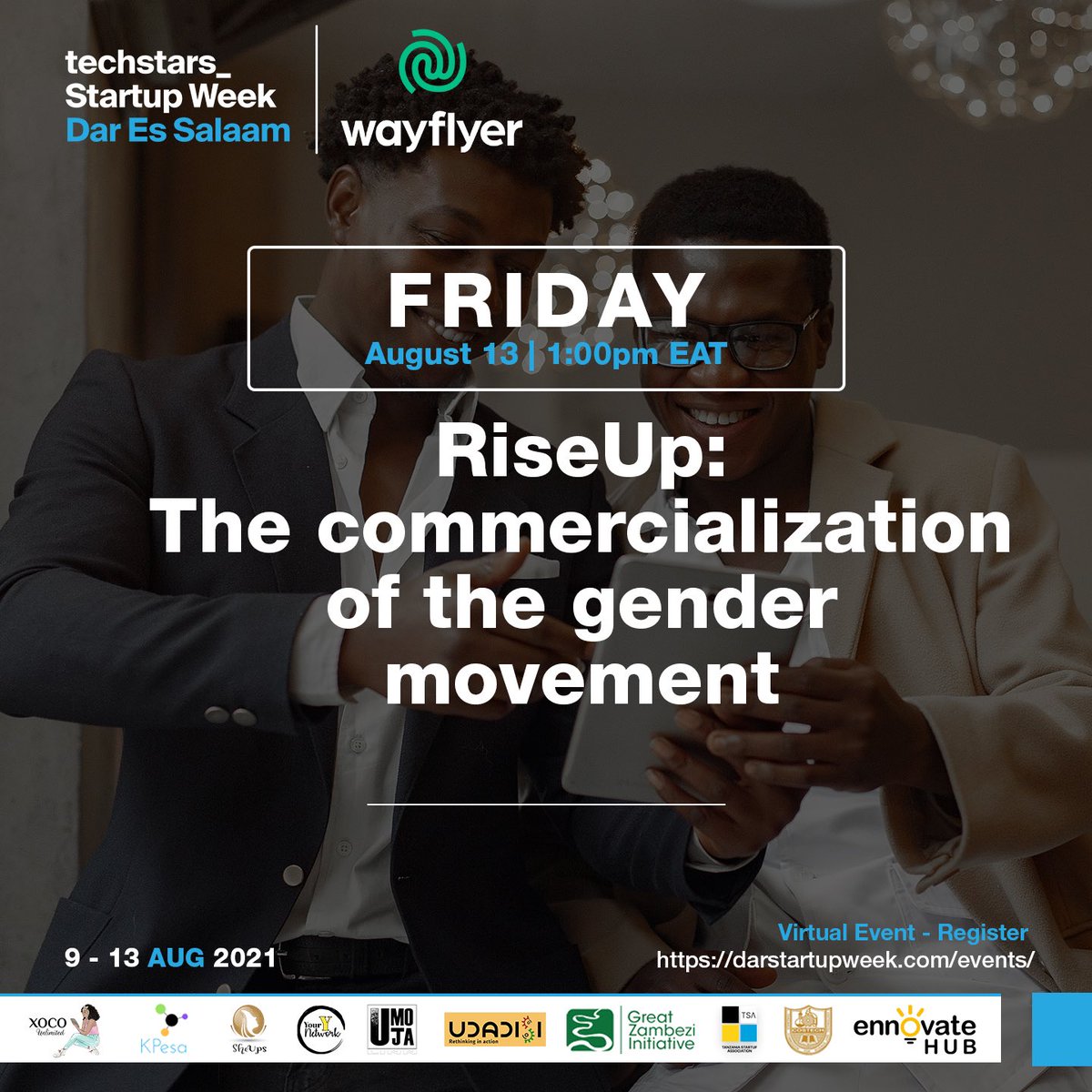 DarStartup's tweet photo. We are LIVE ‼️
“Rise up: The commercialisation of the gender movement.”
https://t.co/Q0fLu4SfPQ
#swdar
#Techstars https://t.co/1X9kNugnhK