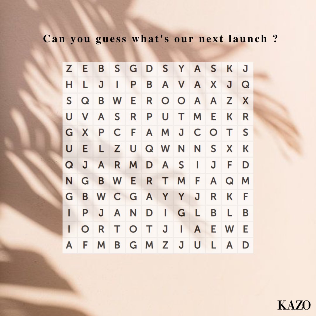 Kazo Can You Guess What Exciting New Product We Will Be Launching Soon T Co Jtkwigtck7 Twitter