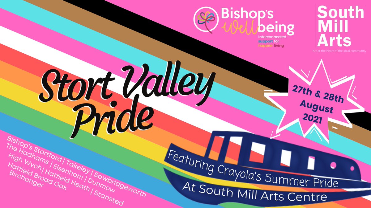 Join us to celebrate the fabulous LGBTQ+ community in Bishop's Stortford and the surrounding area!
Find out more on Instagram @stortvalleypride or on our mini site at: sites.google.com/d/1FpylMbSAdIu…
#stortvalleypride #celebrate #LGBTQIA