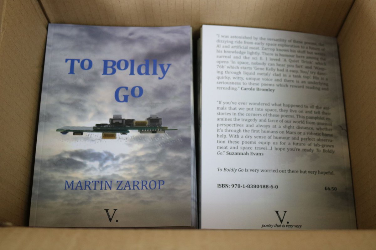 V. Press (@vpresspoetry) on Twitter photo New book excitement! To Boldly Go by Martin Zarrop <a href="/MZarrop/">Martin Zarrop</a> now in stock and available to pre-order - more information, a sample poem, pre-ordering and a special-offer bundle: vpresspoetry.blogspot.com/p/to-boldly-go… New book excitement! To Boldly Go by Martin Zarrop <a href="/MZarrop/">Martin Zarrop</a> now in stock and available to pre-order - more information, a sample poem, pre-ordering and a special-offer bundle: vpresspoetry.blogspot.com/p/to-boldly-go…
