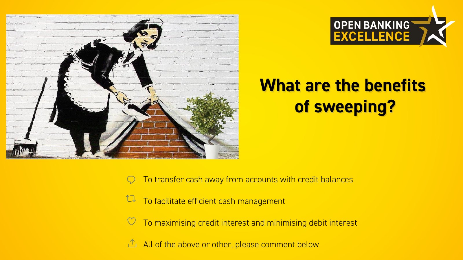 Open Banking Excellence on Twitter "Banksy made “sweeping” a piece of