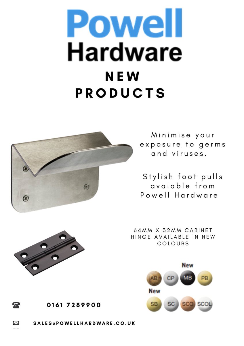 CrawshawTony's tweet photo. Here are some great new products available from Powell Hardware. Now that lockdown is ending keep germ transference down to a minimum with the brand new Foot Pull. #covid #handsfree #construction #architect #interiordesign. https://t.co/XqTarnaSvZ