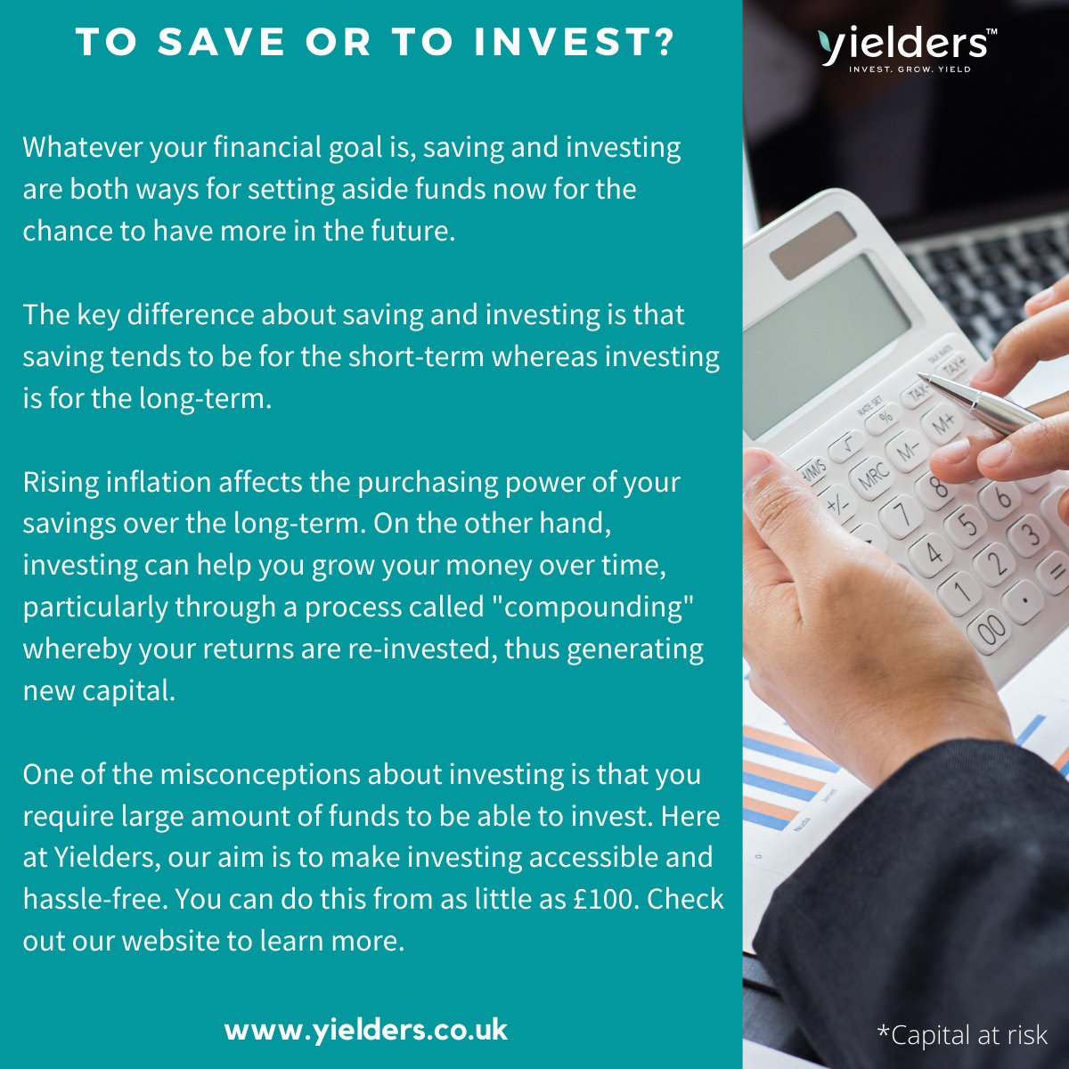 yielders.co.uk

#realestateinvesting #UKproperty #commercialasset #residentialasset #islamicfinance #halalinvesting #personalfinance #esg #UKinvesting #financialplanning #portfolio #fintech #millenialfinance #compounding #financialempowerment #business #saving #inflation