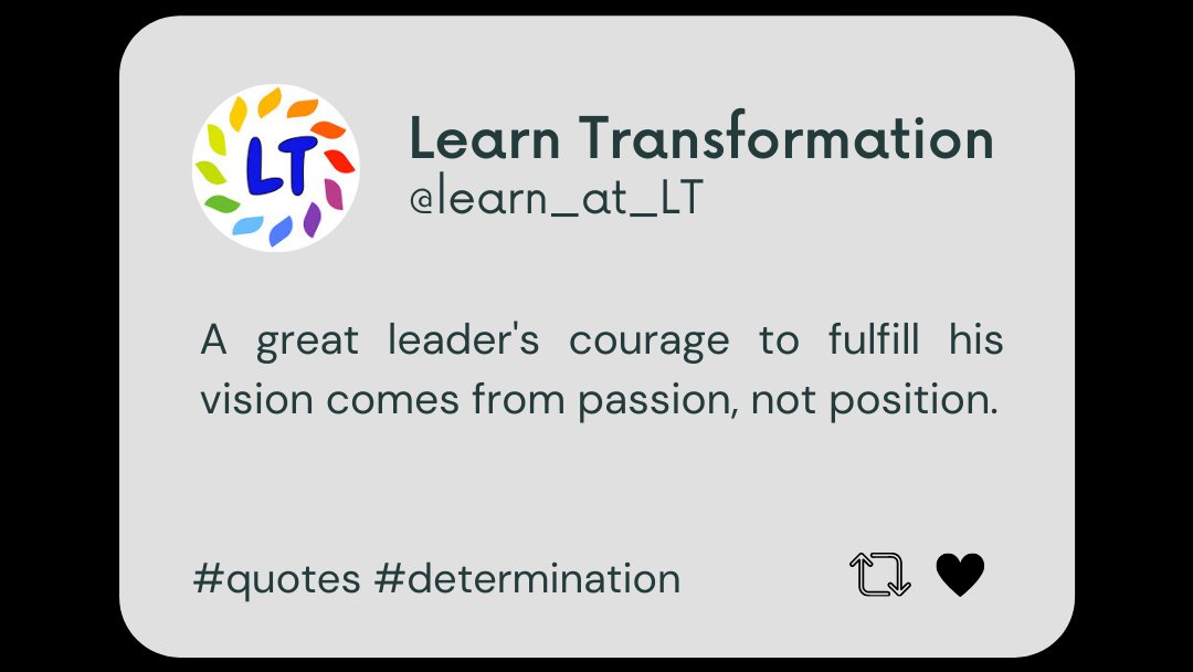 learn_at_LT's tweet photo. Space link : https://t.co/4Ri9qf7Tqb
#learntransformation #success #successful #lean #sixsigma #VUCA #digital #innovation #Tweet #Leadership #leader #quotes #determination #businessgrowth #TransformingEducation #transformation #DigitalTransformation #supplychain https://t.co/FnTuVVi5xg
