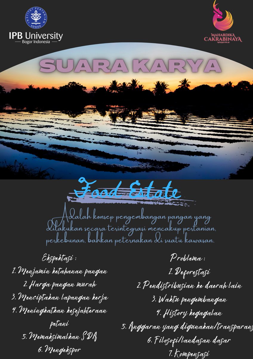 irhamr05's tweet photo. #SuaraCakrabinaya 
#MPKMBIPB58 
#FoodEstate 
#PetaniBerdaulat https://t.co/SGZ3JB1TOO