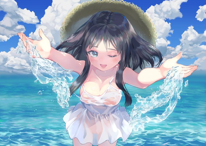 海の女の子のtwitterイラスト検索結果