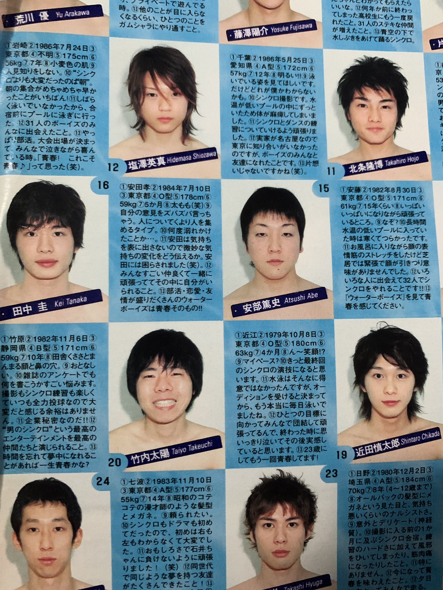 こたin db on X: ドラマのウォーターボーイズに田中圭とか星野源が出てたのは今となっては有名だけど、改めて当時のTVガイド系の雑誌の特集見ると感慨深い。  t.cofwIkyNC8Hp  X